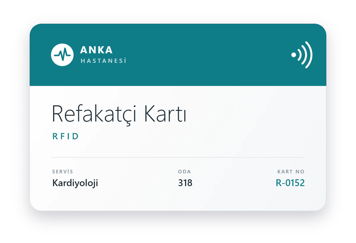RFID refakatçi kartı basımı