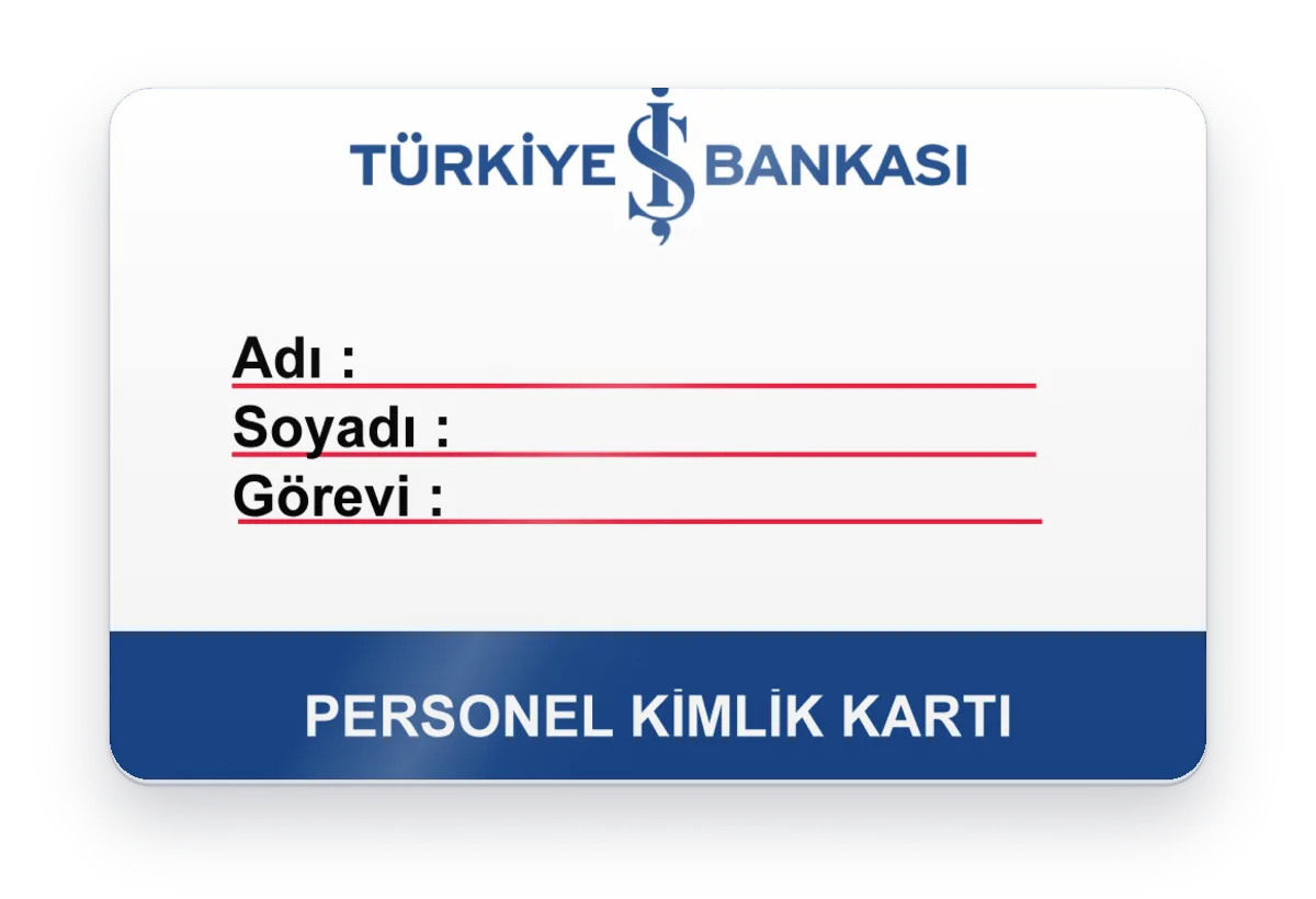 Personel kimlik kartı