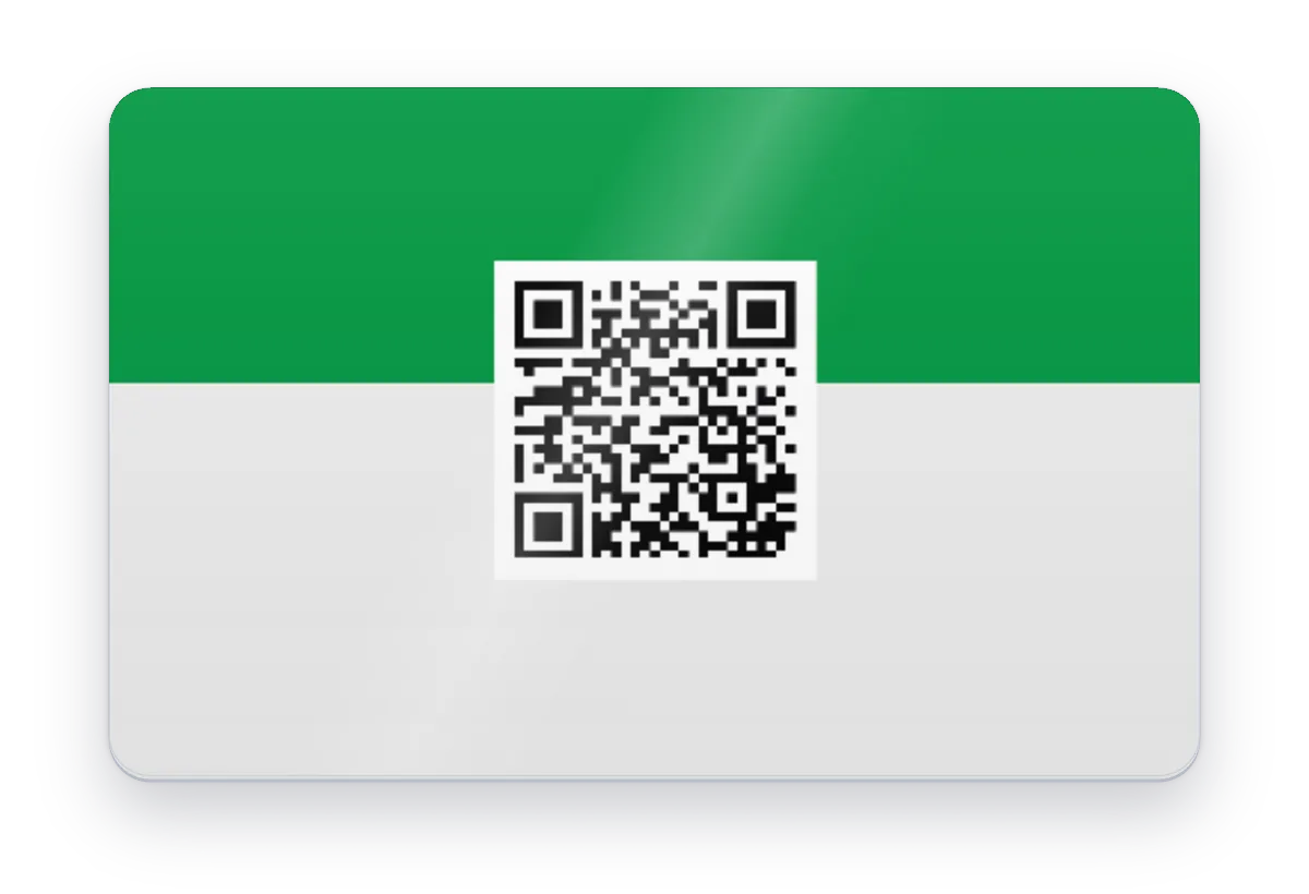 QR Barkodlu Kart