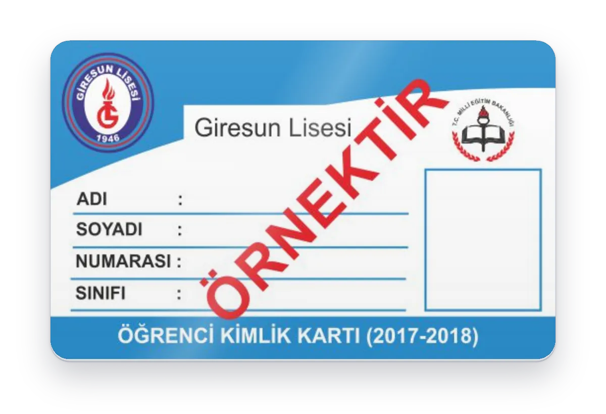 RFID Öğrenci kimlik kartı basımı