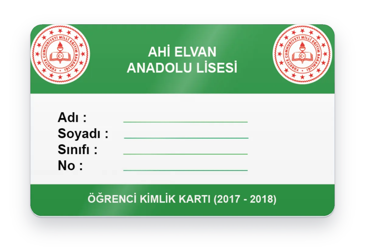 Manyetik Öğrenci Kimlik Kartı