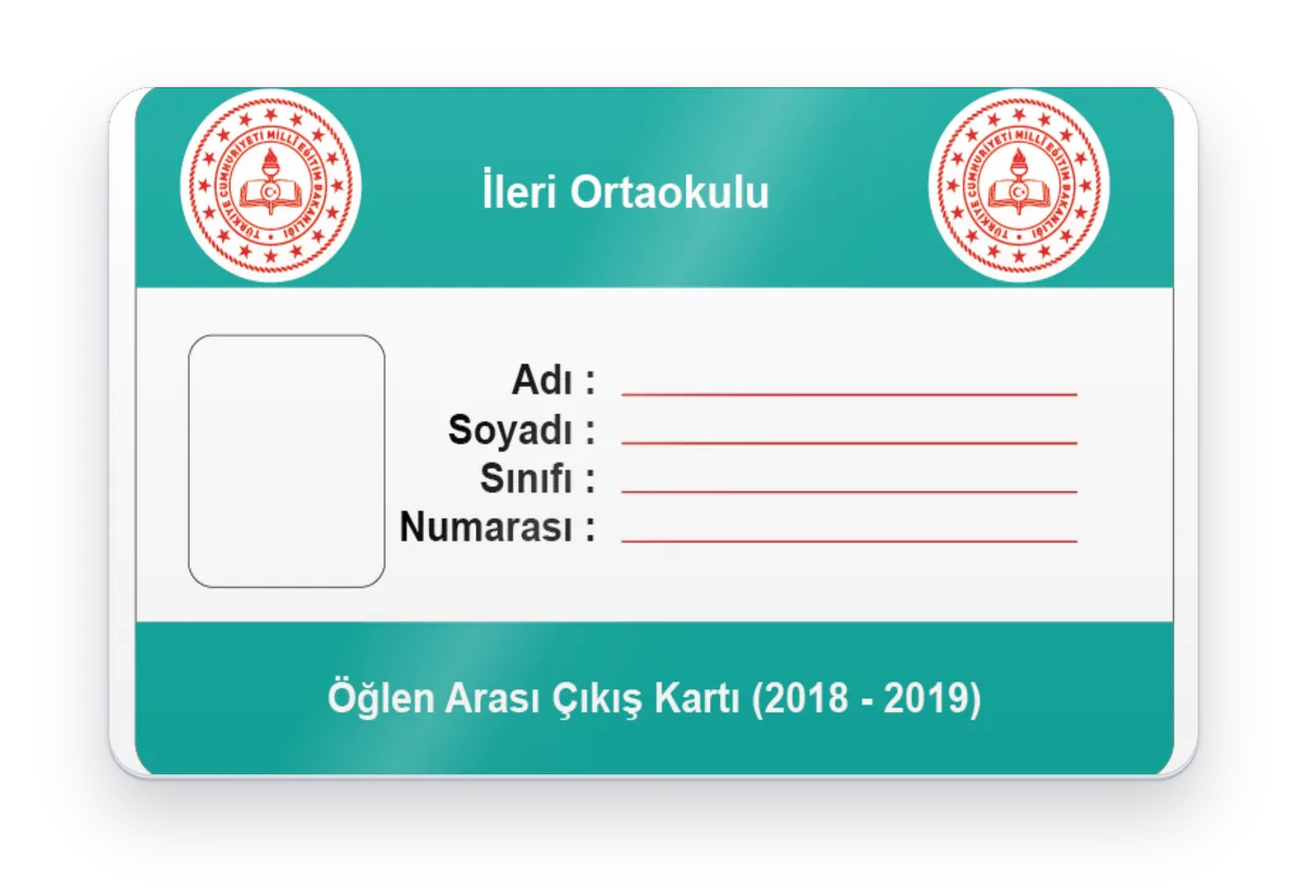 Öğlen Arası Çıkış Kartı