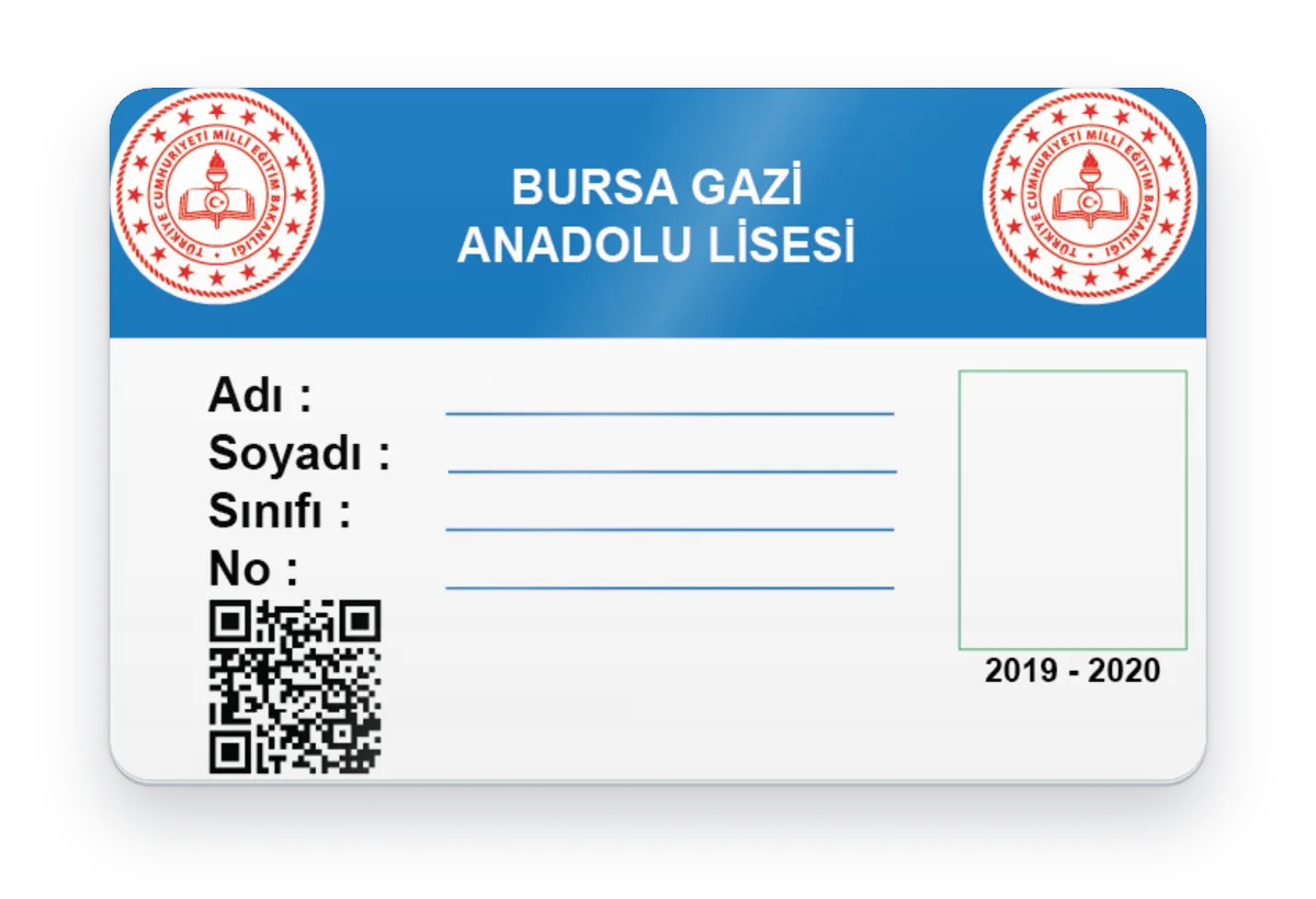Öğrenci Kimlik Kartı Basımı