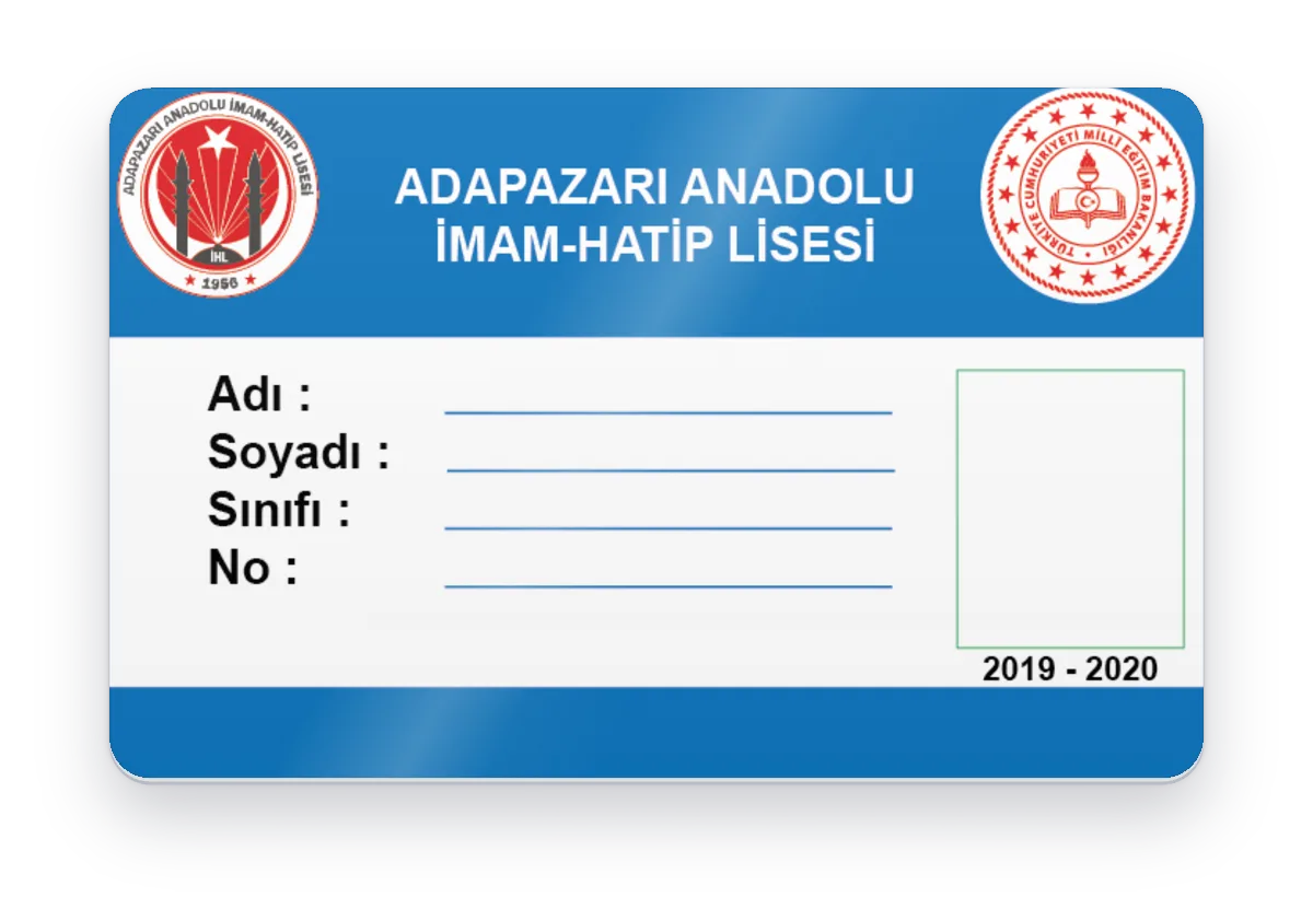 Öğrenci Kimlik Kartı Baskı