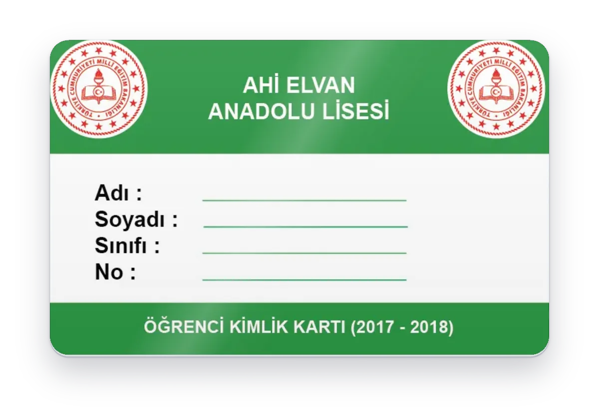 Manyetik Öğrenci Kimlik Kartı