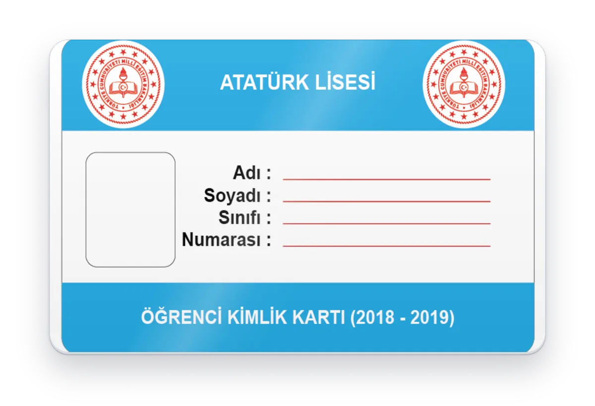 RFID Öğrenci Kimlik Kartı Baskı