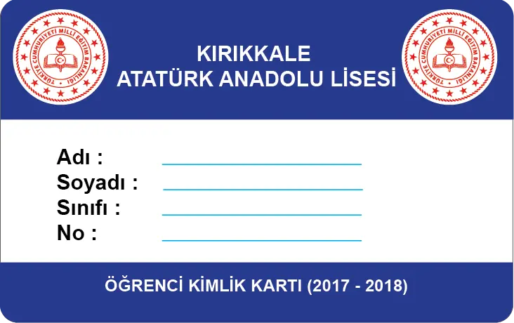 RFID Öğrenci Kimlik Kartı Baskı