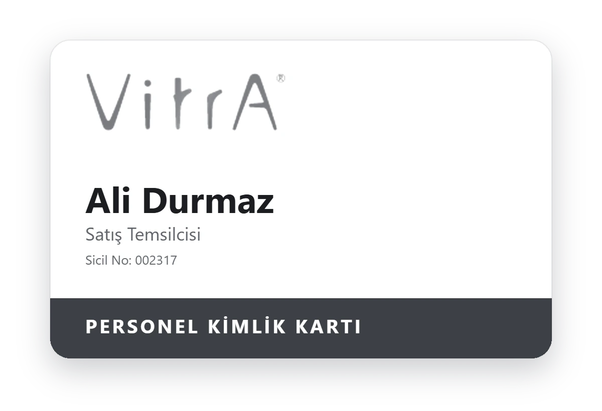 Personel kartı basımı