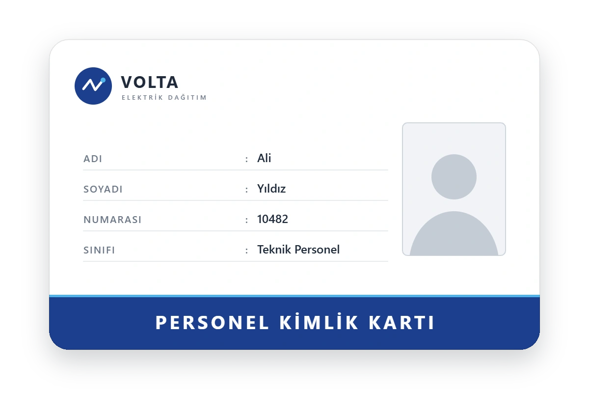 Personel Kartı Tasarım