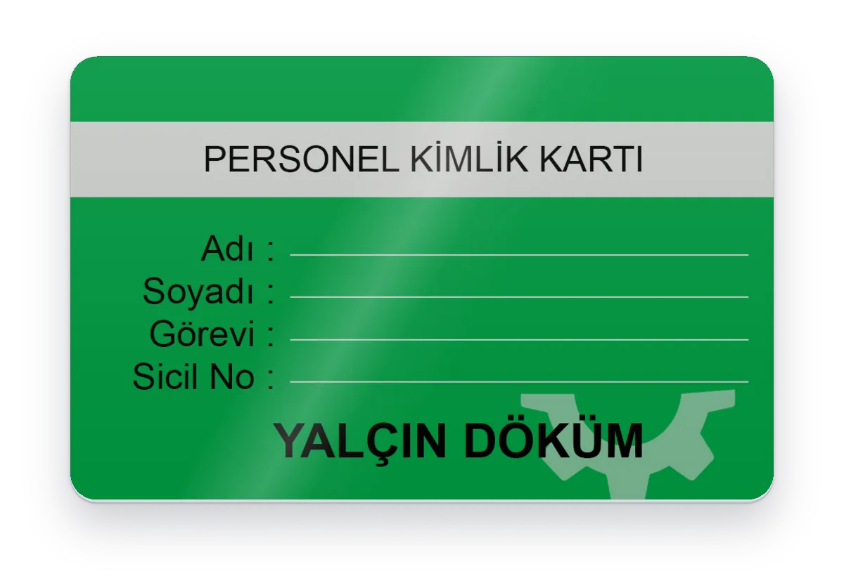 Personel yaka kartı basımı