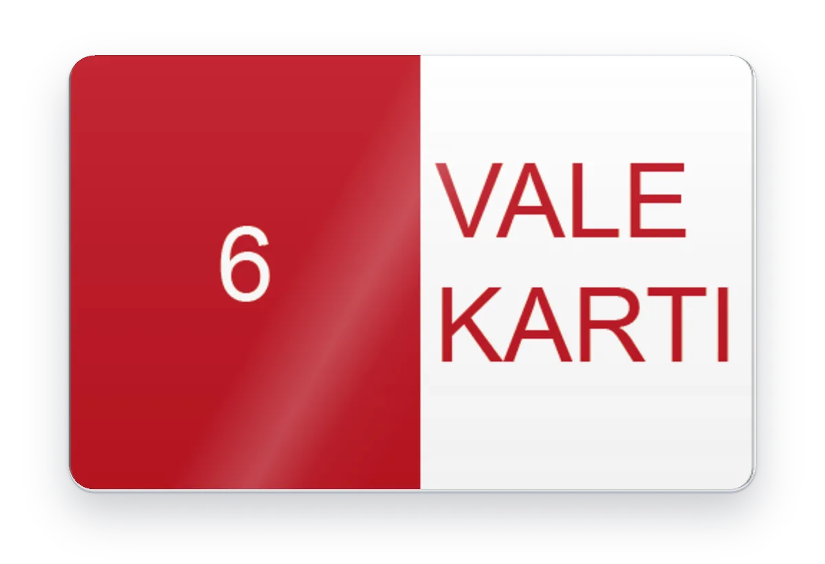 Vale kartı basımı
