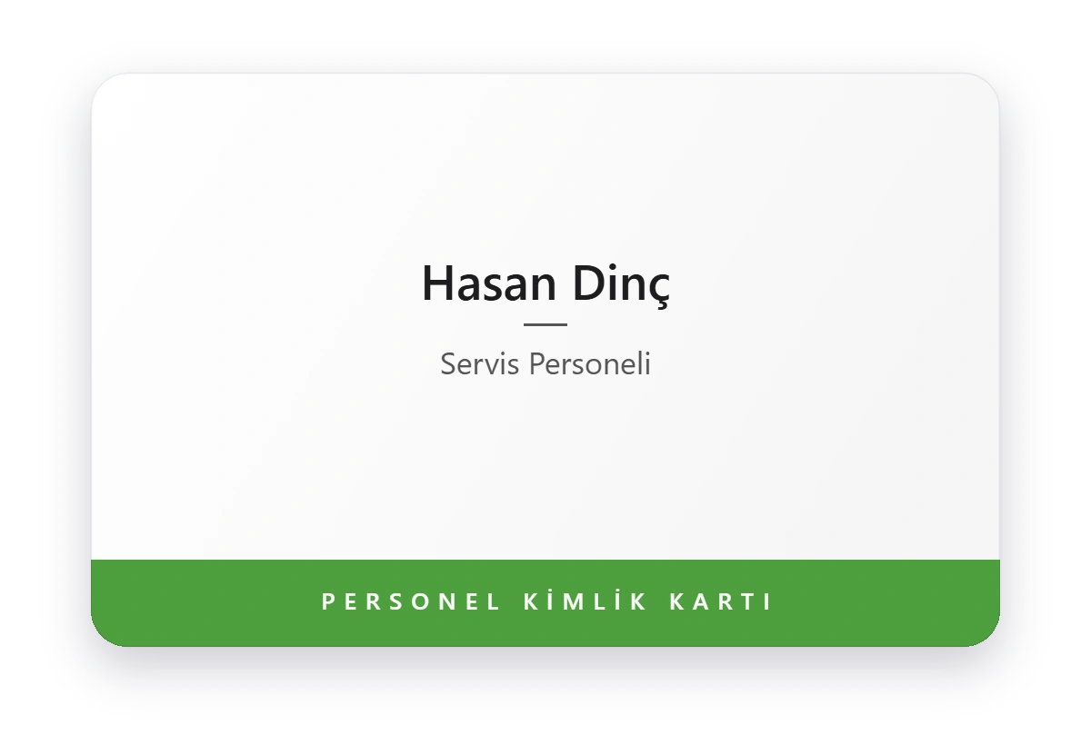 PVC yaka kartı basımı